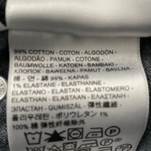 LEVI STRAUSS 511 Straight Leg Faded Black Denim Jeans 33 x 32 - Picture 14 of 14